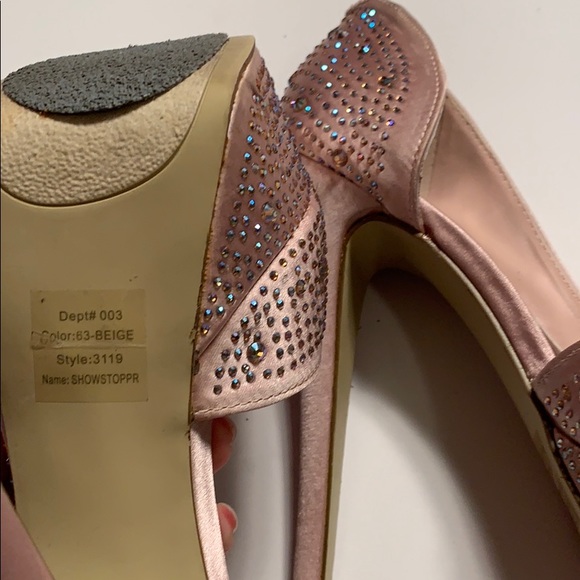 Bakers Sexy Showstoppr Satin Rhinestone Platforms - Picture 13 of 15